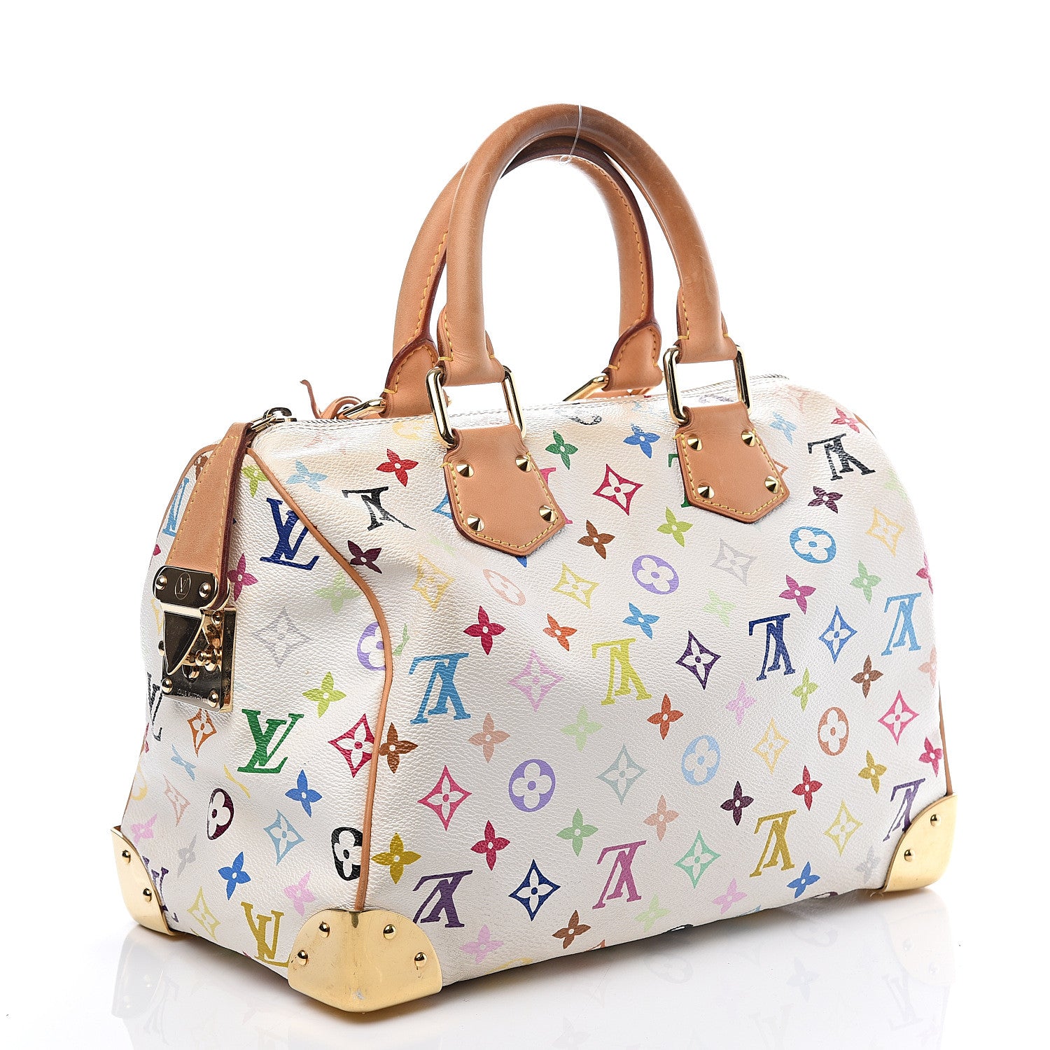 Louis Vuitton Monogram Multicolor Speedy 30 White 2 of 18