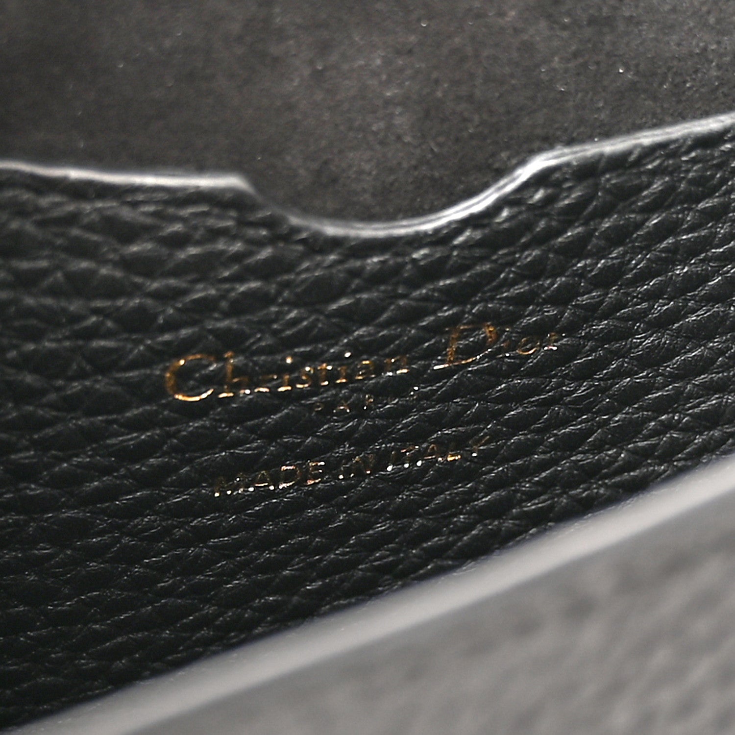 Christian Dior Grained Calfskin Medium Bobby Flap Black 6 of 11