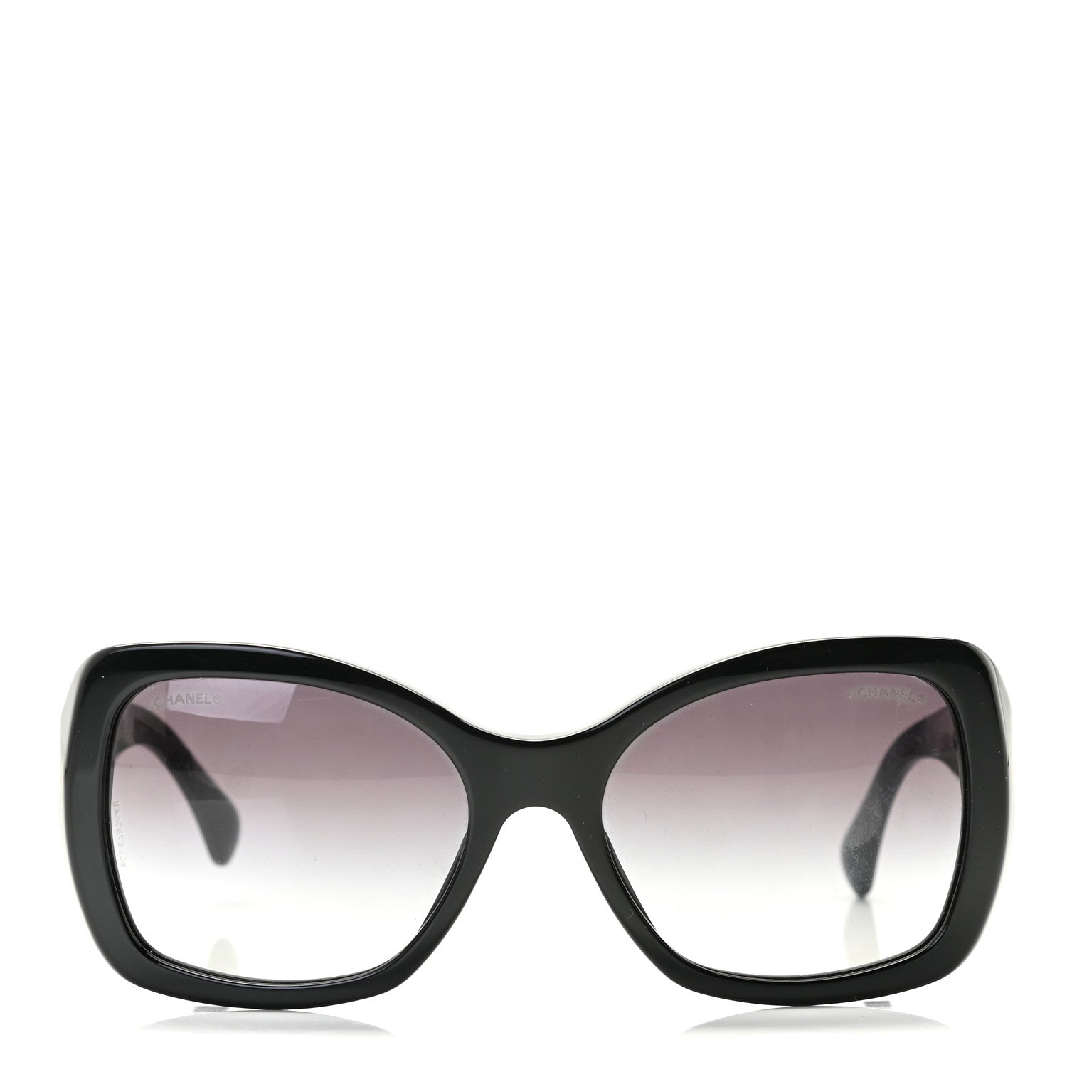 Chanel Acetate Metal Chain Square Sunglasses 5305 Black 2 of 7