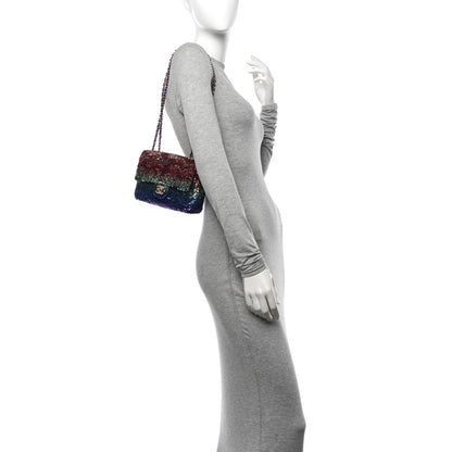 Chanel Gradient Sequin CC Small Single Flap Multicolor 2 of 12
