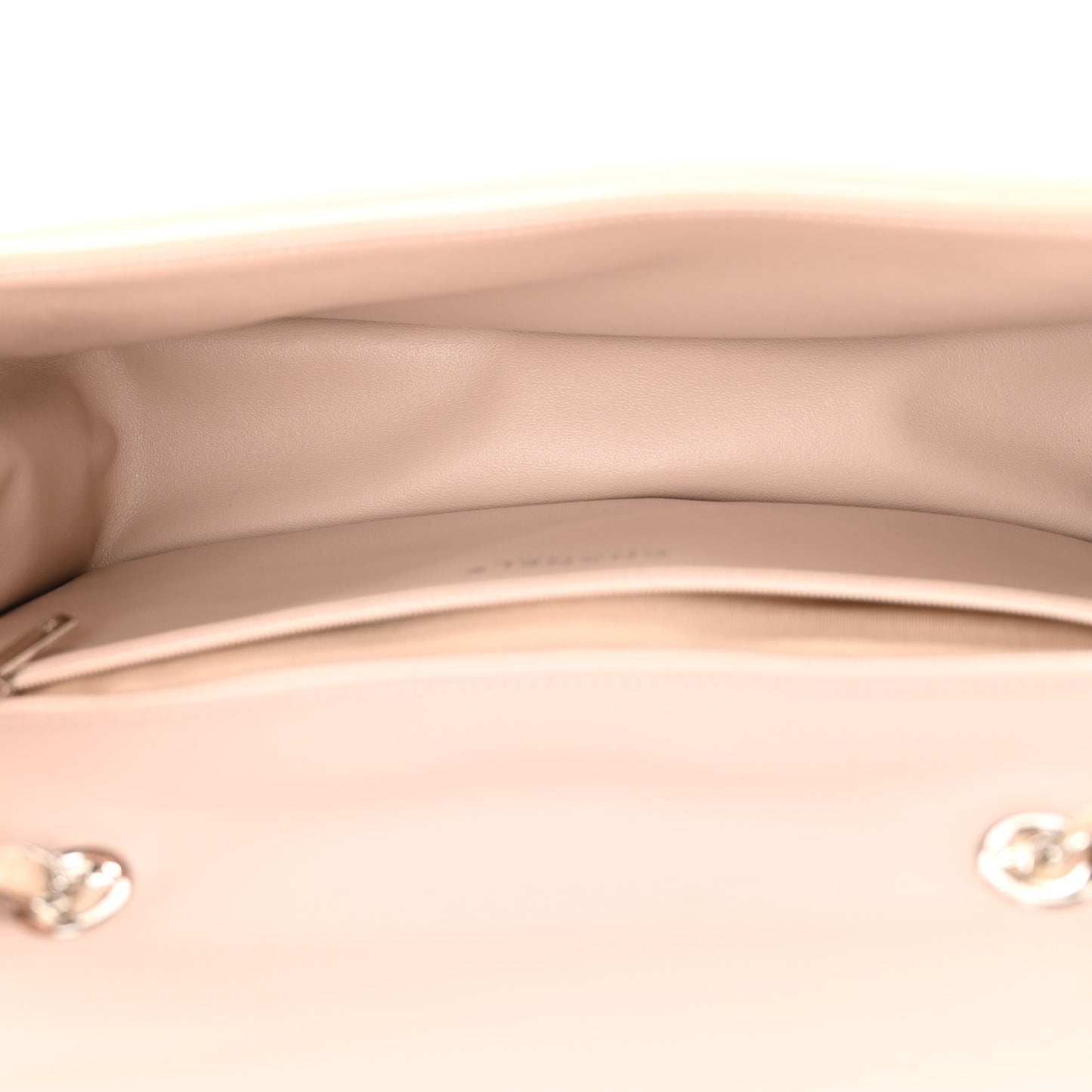 Patent Horizontal Quilted Jumbo Single Flap Pink