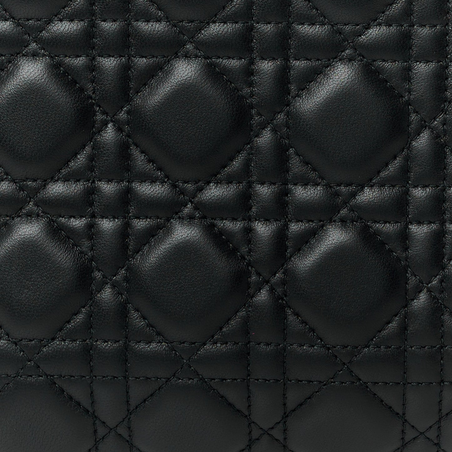 Lambskin Cannage Medium Lady Dior Black