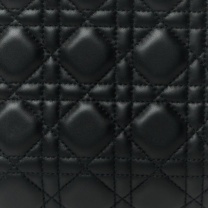 Christian Dior Lambskin Cannage Medium Lady Dior Black 8 of 10