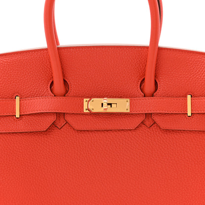 Hermes Togo BIRKIN 35 Capucine 7 of 11