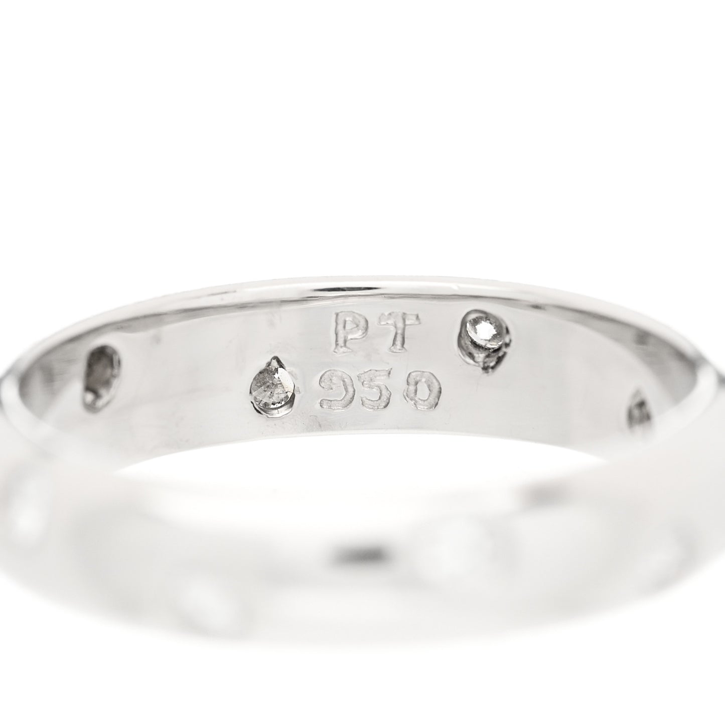 Platinum Diamond 4mm Etoile Band Ring 51 5.75