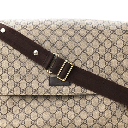 Gucci GG Plus Monogram Messenger Diaper Bag Dark Brown 8 of 11