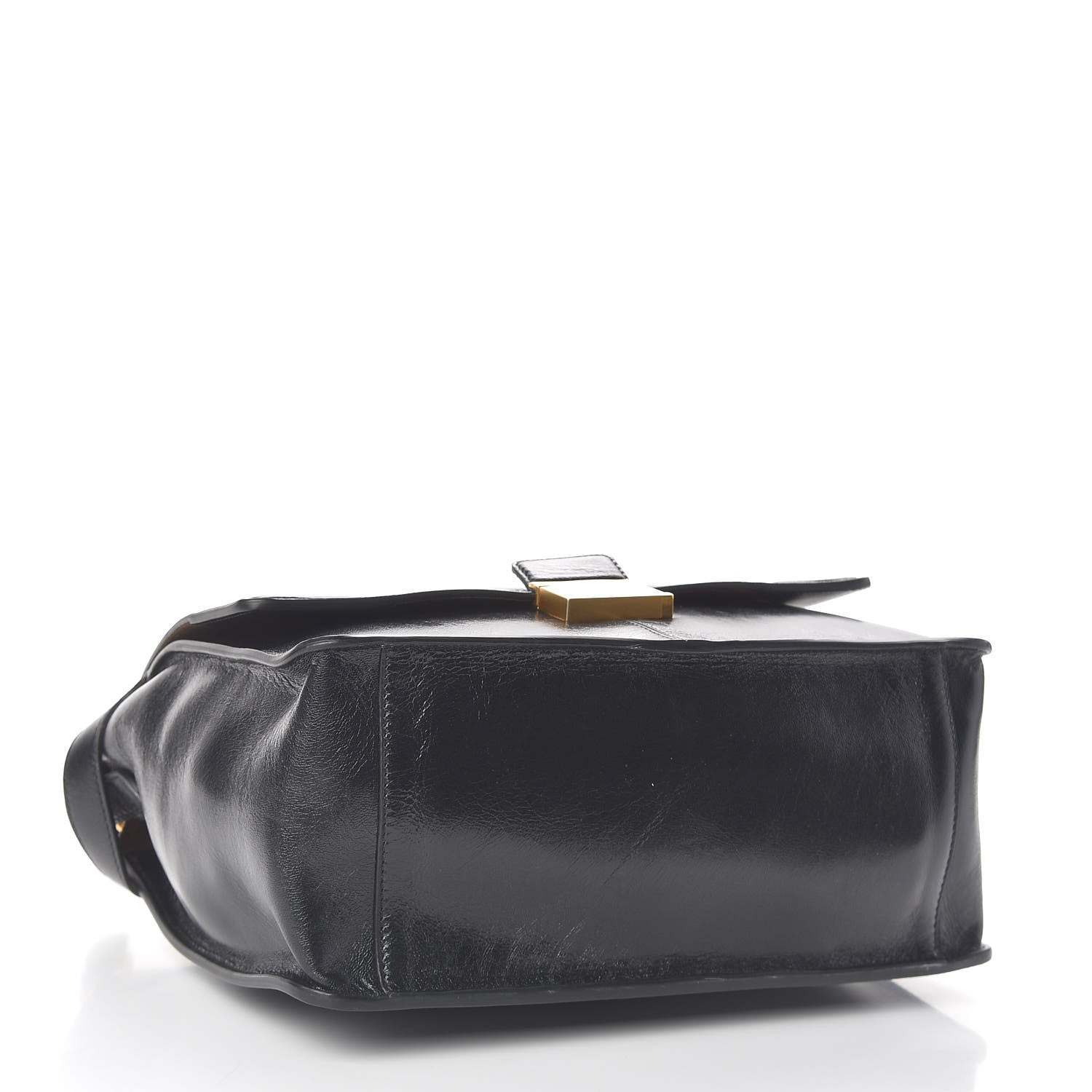 Fendi Agnello Old Shine Large Kan U Shoulder Bag Black 4 of 9