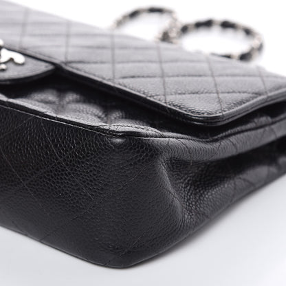 Chanel Caviar Quilted Medium Double Flap Black 9 of 17