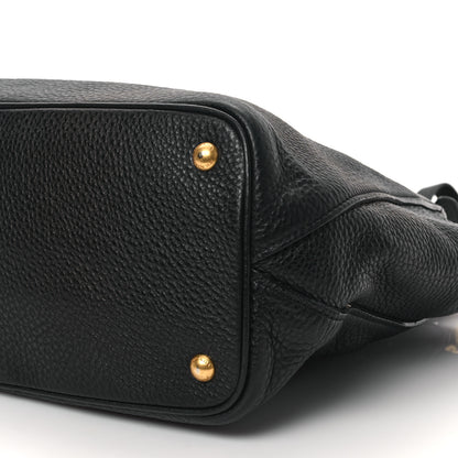 Prada Vitello Daino Shopping Tote Black 10 of 10