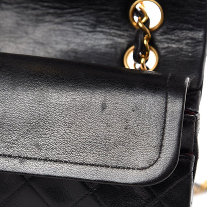 Chanel Lambskin Quilted Small Double Flap Black 9 of 14