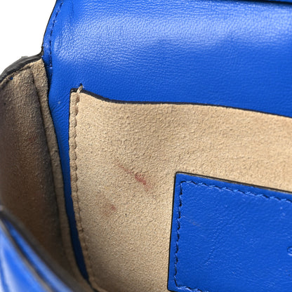 Givenchy Goatskin Quilted GV3 Mini Pocket Convertible Bag Blue 9 of 9