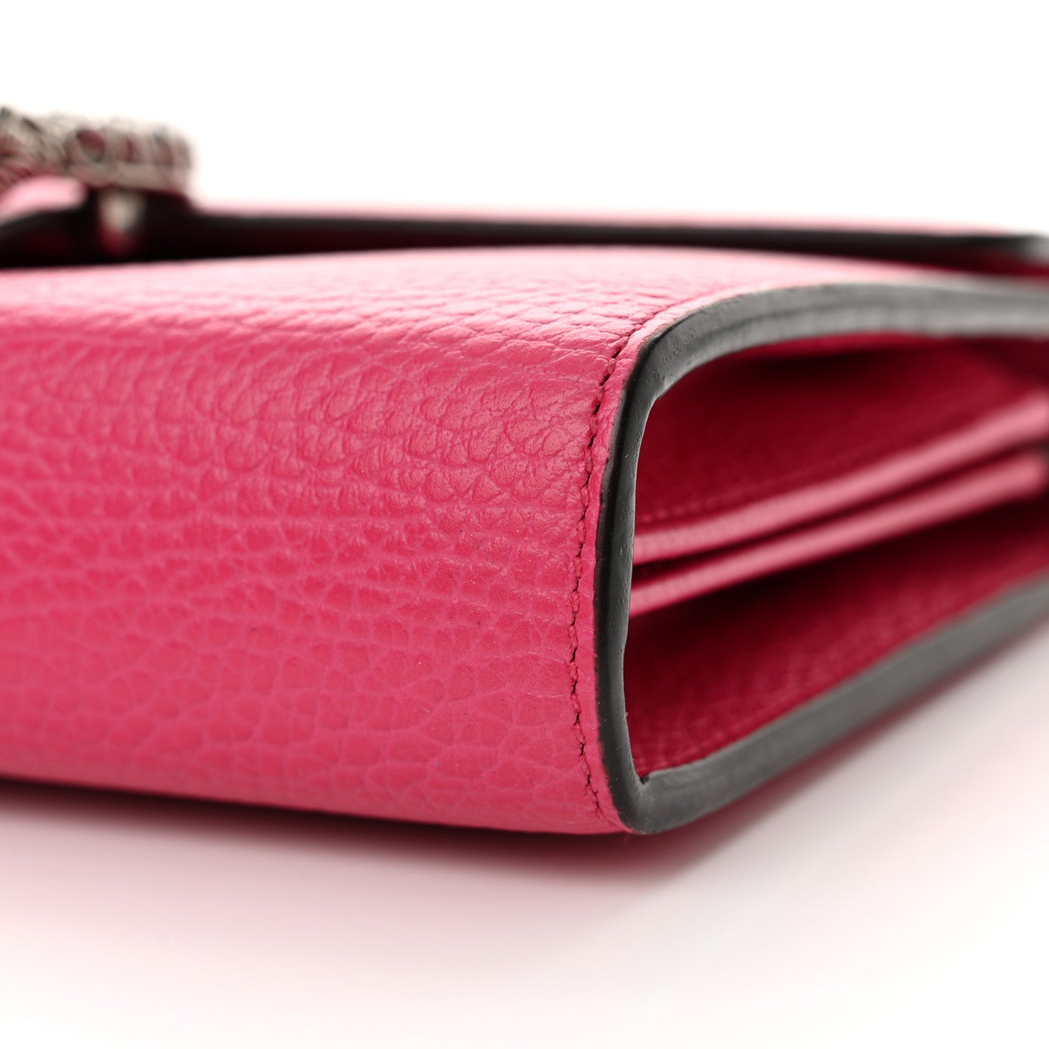 Gucci Dollar Calfskin Crystal Mini Dionysus Chain Wallet Box Pink 10 of 13