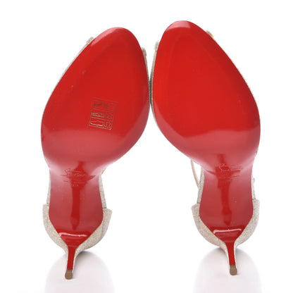 Christian Louboutin Glitter Madalena 85 Pumps 39 Ivory 5 of 8