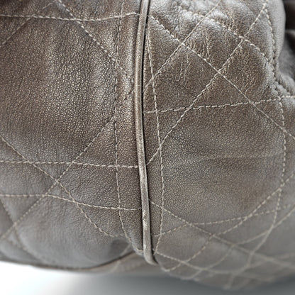 Christian Dior Lambskin Cannage Drawstring Bag Bronze 18 of 22