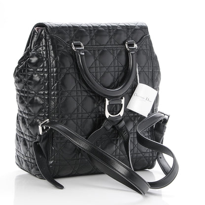 Christian Dior Lambskin Cannage Large Stardust Backpack Black 3 of 8