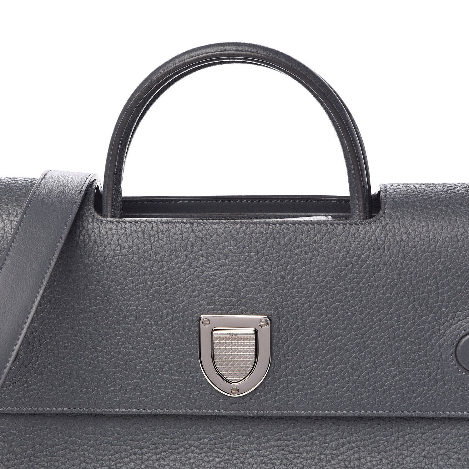 Christian Dior Bullcalf Large Diorever Flap Meteorite Grey 11 of 12