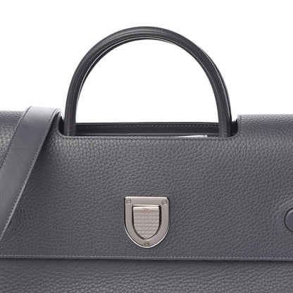 Christian Dior Bullcalf Large Diorever Flap Meteorite Grey 11 of 12
