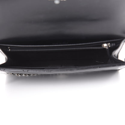 Chanel Patent Quilted Wallet On Removable Chain Black 5 of 13