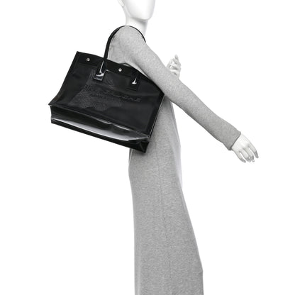 Saint Laurent Mesh Patent Rive Gauche Tote Black 3 of 21