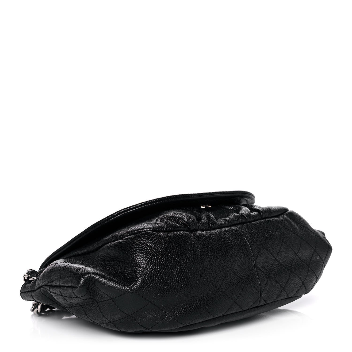 Chanel Caviar Half Moon Large Flap Black 4 of 12