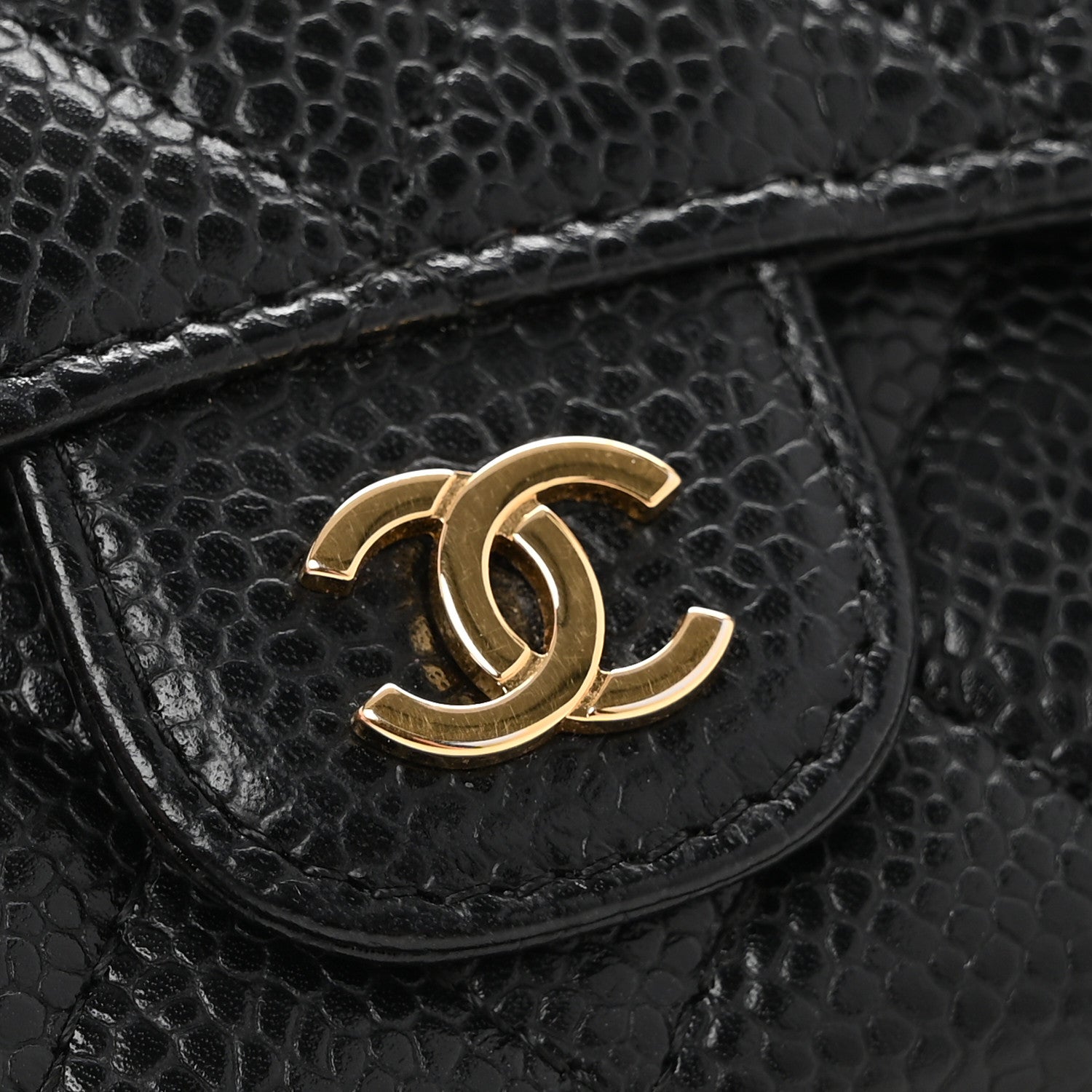 Chanel Caviar Quilted Flap Card Holder Black 9 of 11