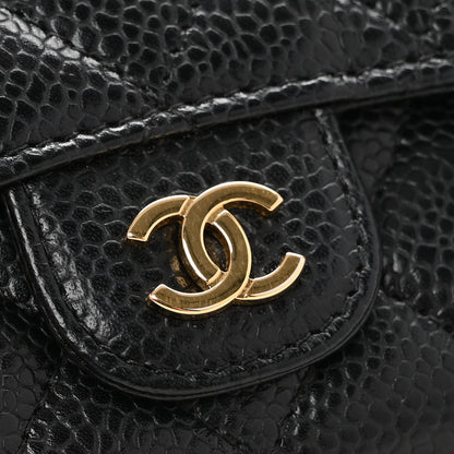 Chanel Caviar Quilted Flap Card Holder Black 9 of 11