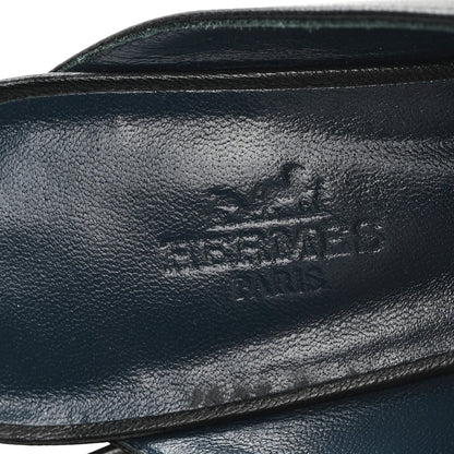 Hermes Goatskin Paradis Mules 37.5 Black 8 of 10