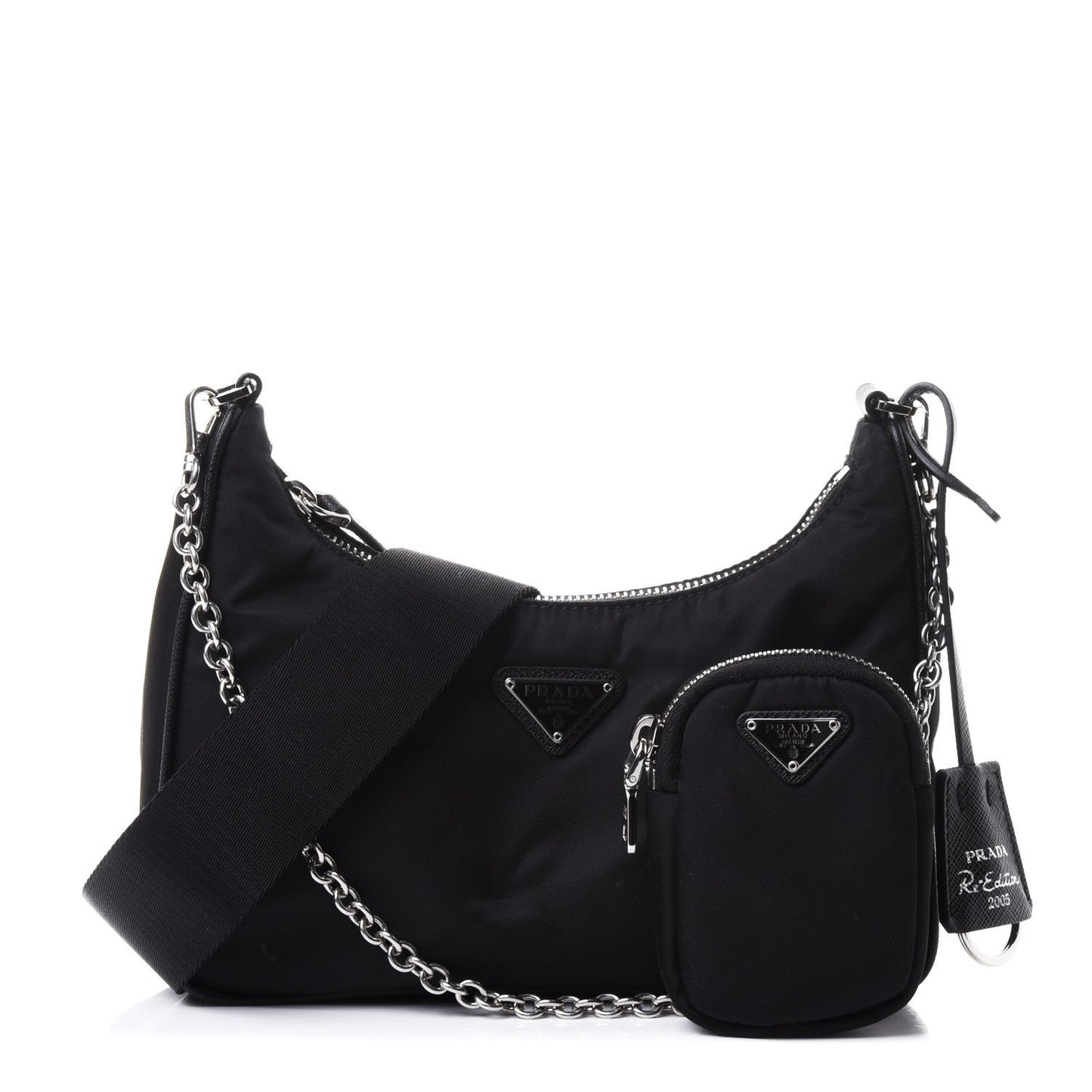 Nylon Re-Edition 2005 Shoulder Bag Black