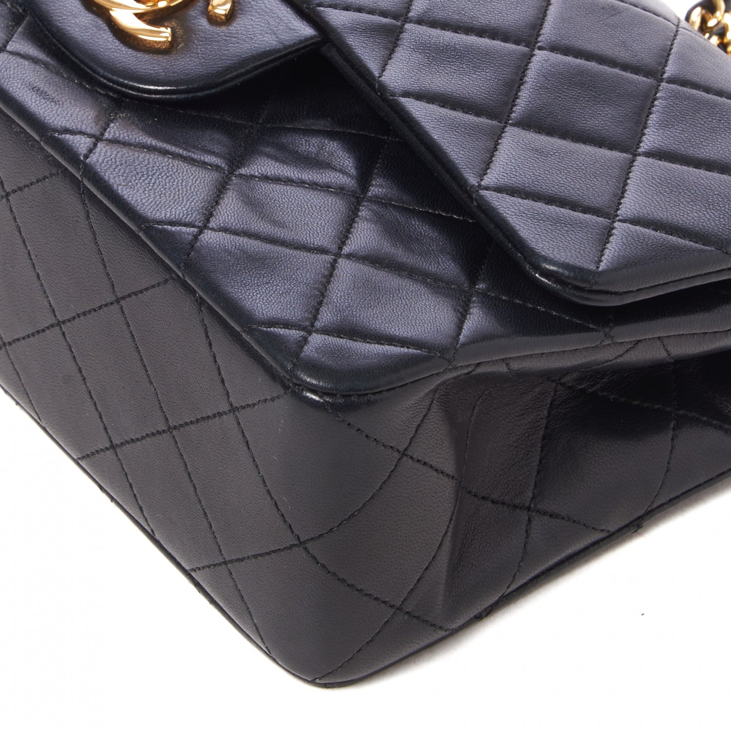 Chanel Lambskin Quilted Small Double Flap Black 4 of 9