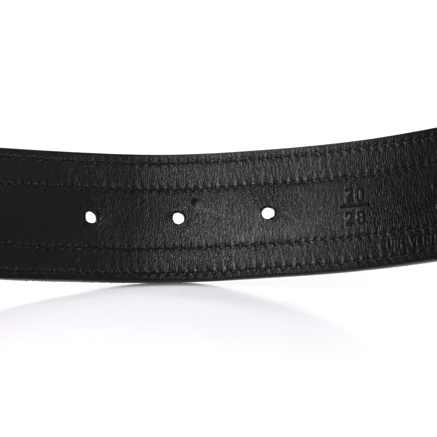 Calfskin Grosgrain Pearl Logo Belt 70 28 Black