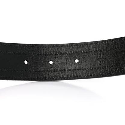 Chanel Calfskin Grosgrain Pearl Logo Belt 70 28 Black 4 of 6