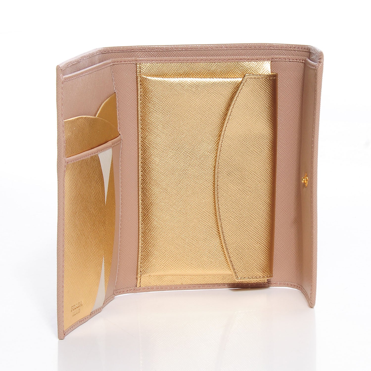 Prada Saffiano Multicolor Wallet Cammeo Platino 8 of 18