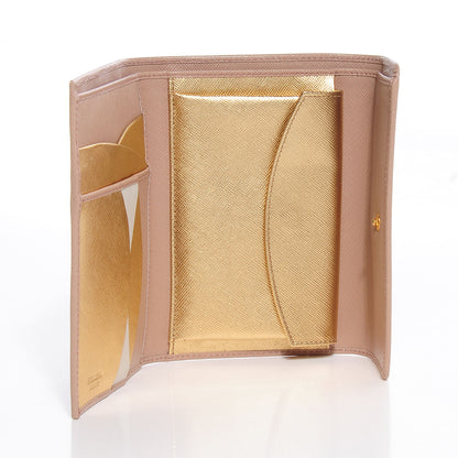 Prada Saffiano Multicolor Wallet Cammeo Platino 8 of 18