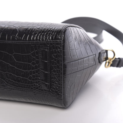 Givenchy Calfskin Crocodile Embossed Mini Antigona Black 11 of 11