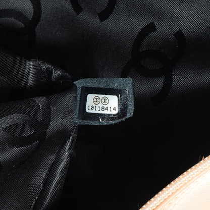 Chanel Calfskin Quilted Large Cambon Bowler Beige Black 6 of 7