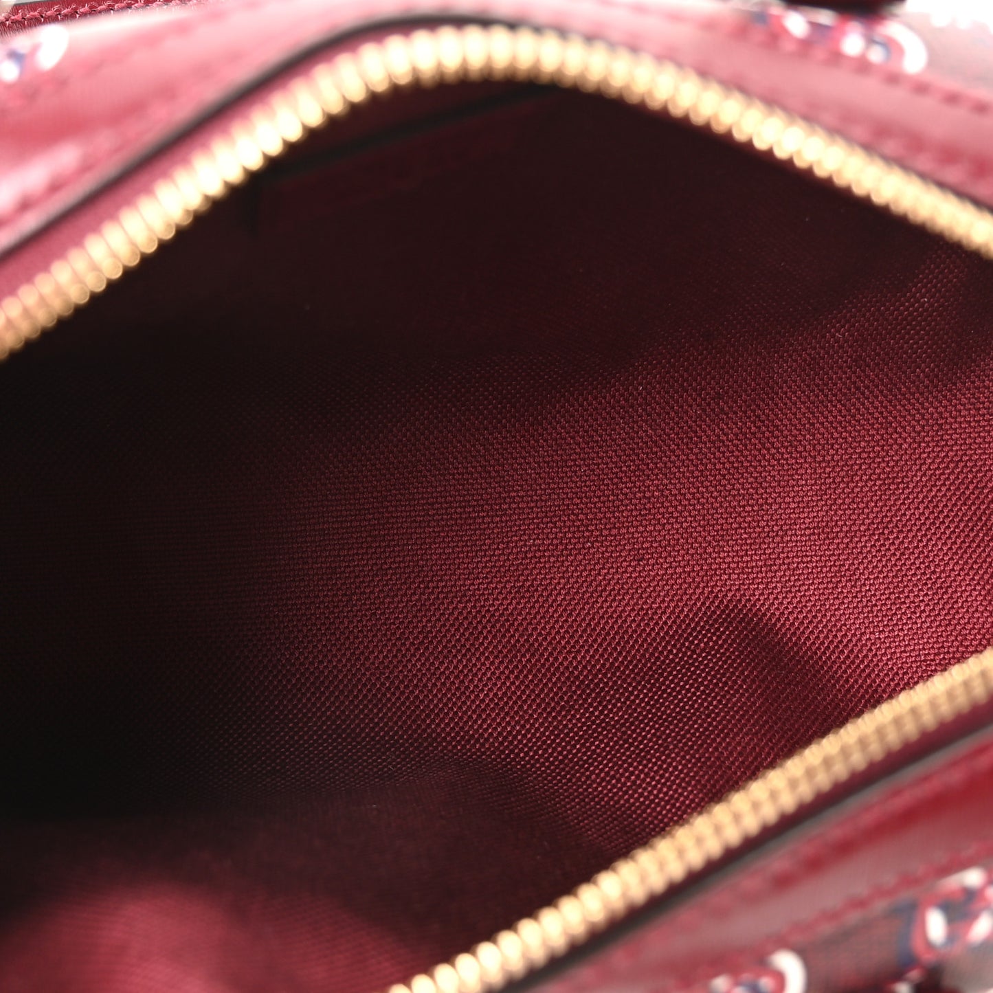 GG Shadow Monogram Ophidia Top Handle Bowler Bag  Rosso Ancora Red