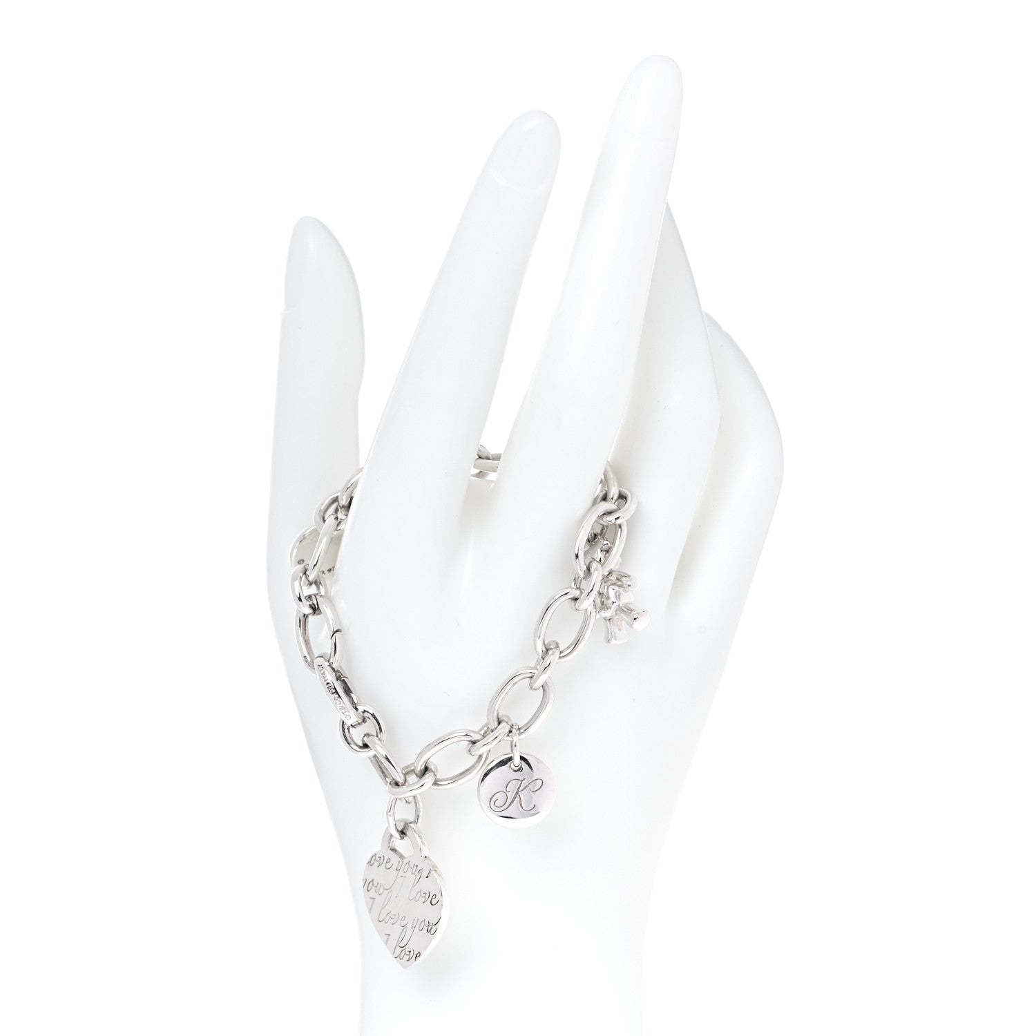 Tiffany Sterling Silver Charm Bracelet 2 of 10