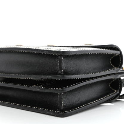 Burberry Smooth Calfskin Canvas Horseferry Print Mini Title Bag with Pocket Black 8 of 8