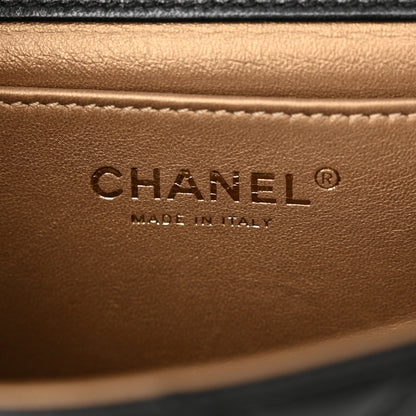 Chanel Lambskin Quilted Chic Pearls Flap Black 6 of 13