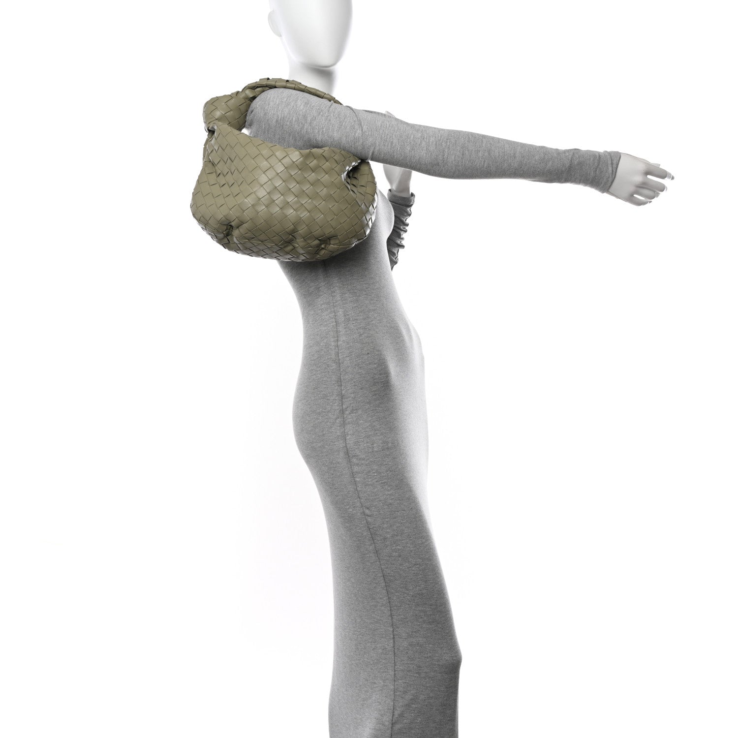 Bottega Veneta Nappa Intrecciato Teen Jodie Hobo Travertine 2 of 10