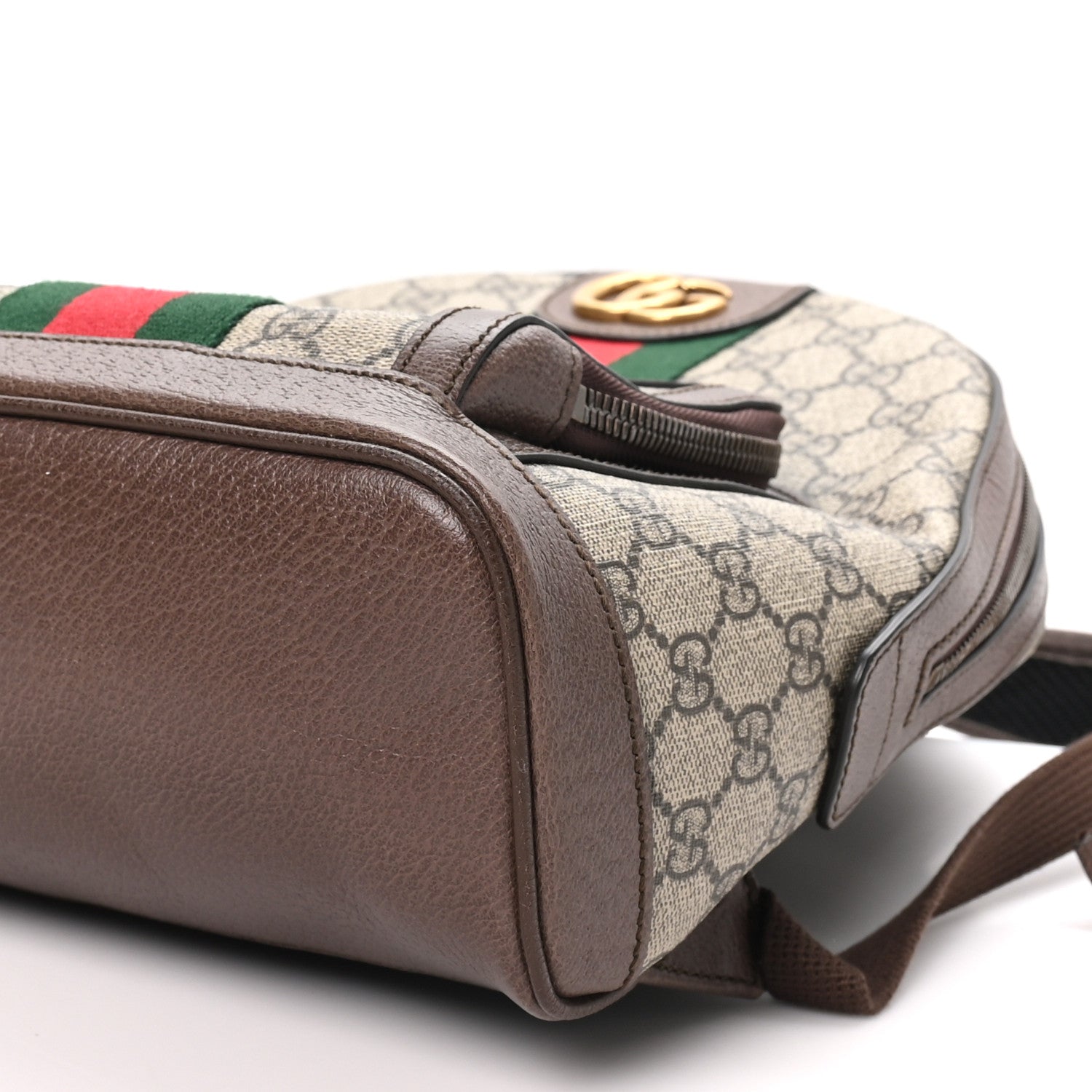 Gucci GG Supreme Monogram Calfskin Web Small Ophidia Day Backpack