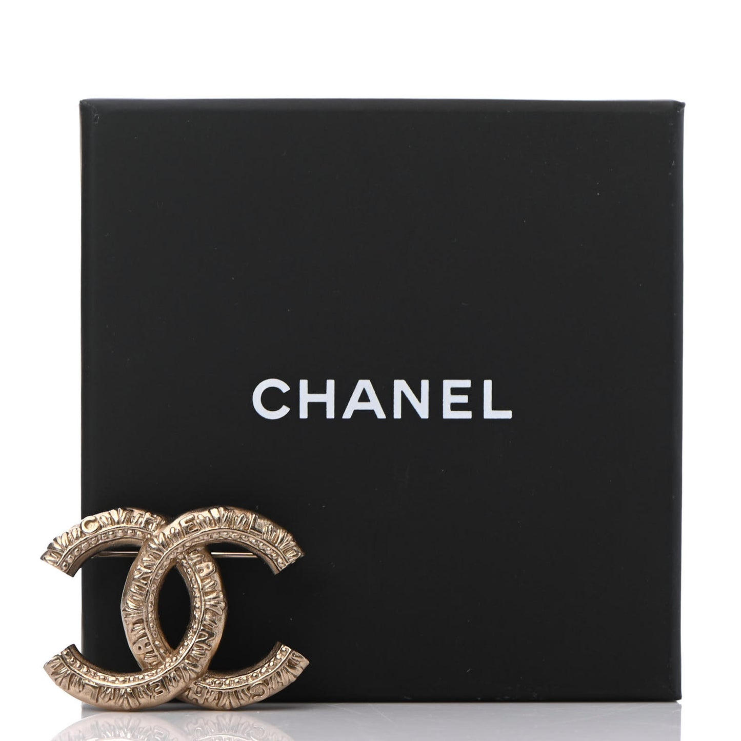 CC Logo Brooch Gold