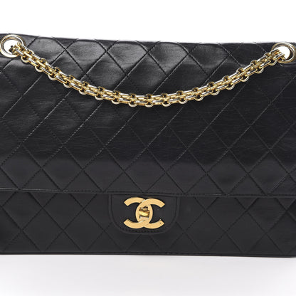 Chanel Lambskin Quilted Medium Double Flap Black 8 of 22