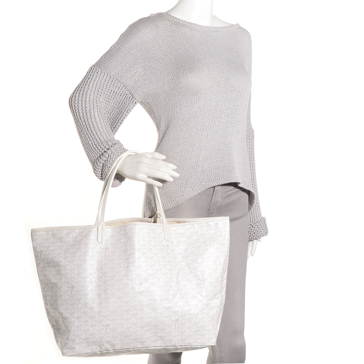 Goyard Goyardine Saint Louis GM White 2 of 10