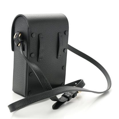 Gucci Dollar Calfskin Vertical Horsebit 1955 Crossbody Bag Black 3 of 14