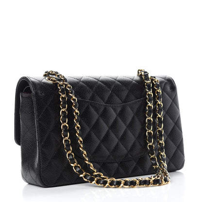 Chanel Caviar Quilted Medium Double Flap Black 3 of 11