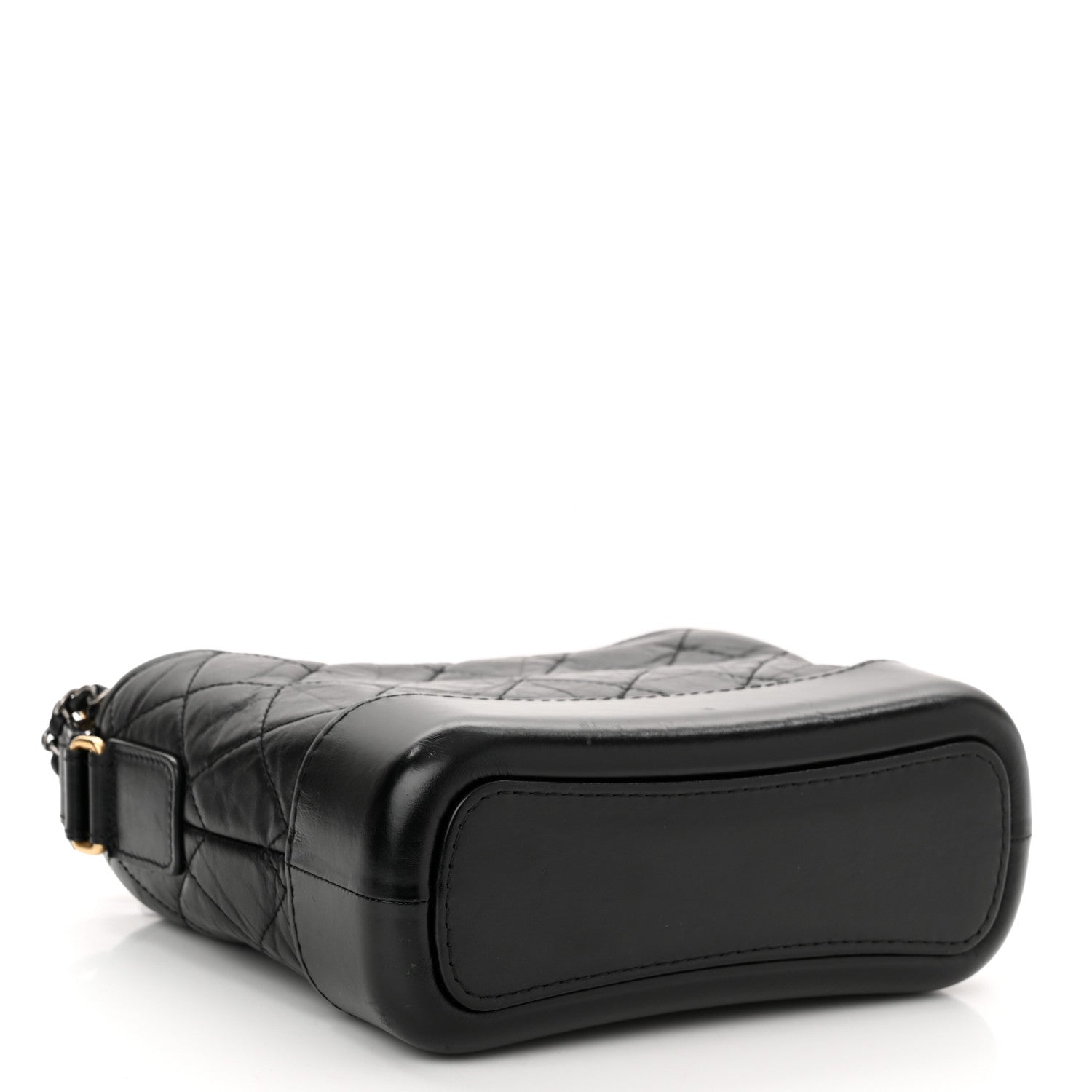 Chanel Aged Calfskin Quilted Small Gabrielle Hobo Black 4 of 11