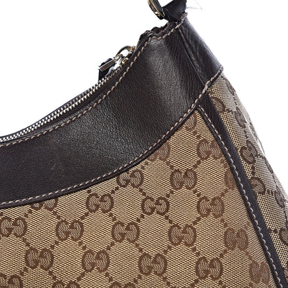 Gucci Monogram Large D Gold Hobo Dark Brown 13 of 17