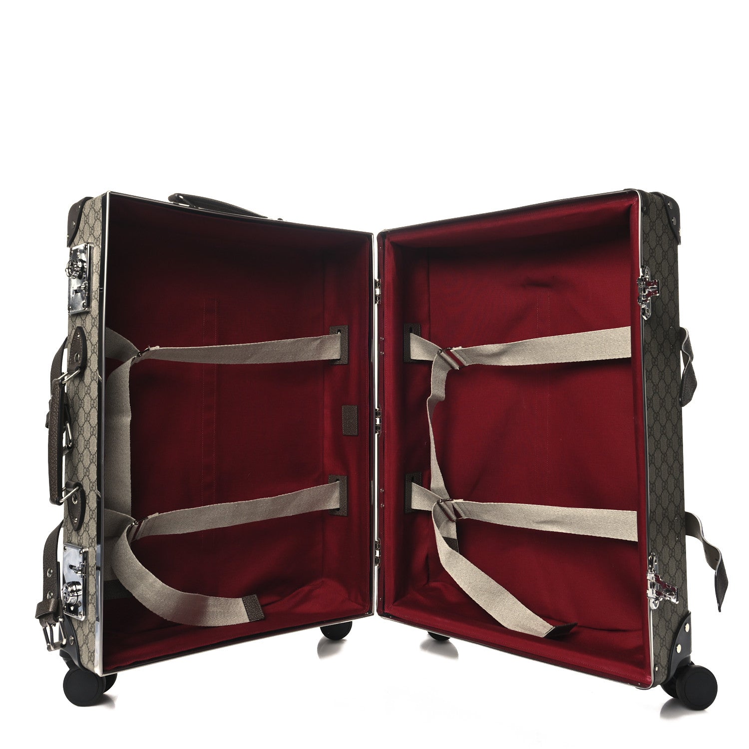 Gucci Supreme Monogram Globe-Trotter Carry-On Brown 4 of 11