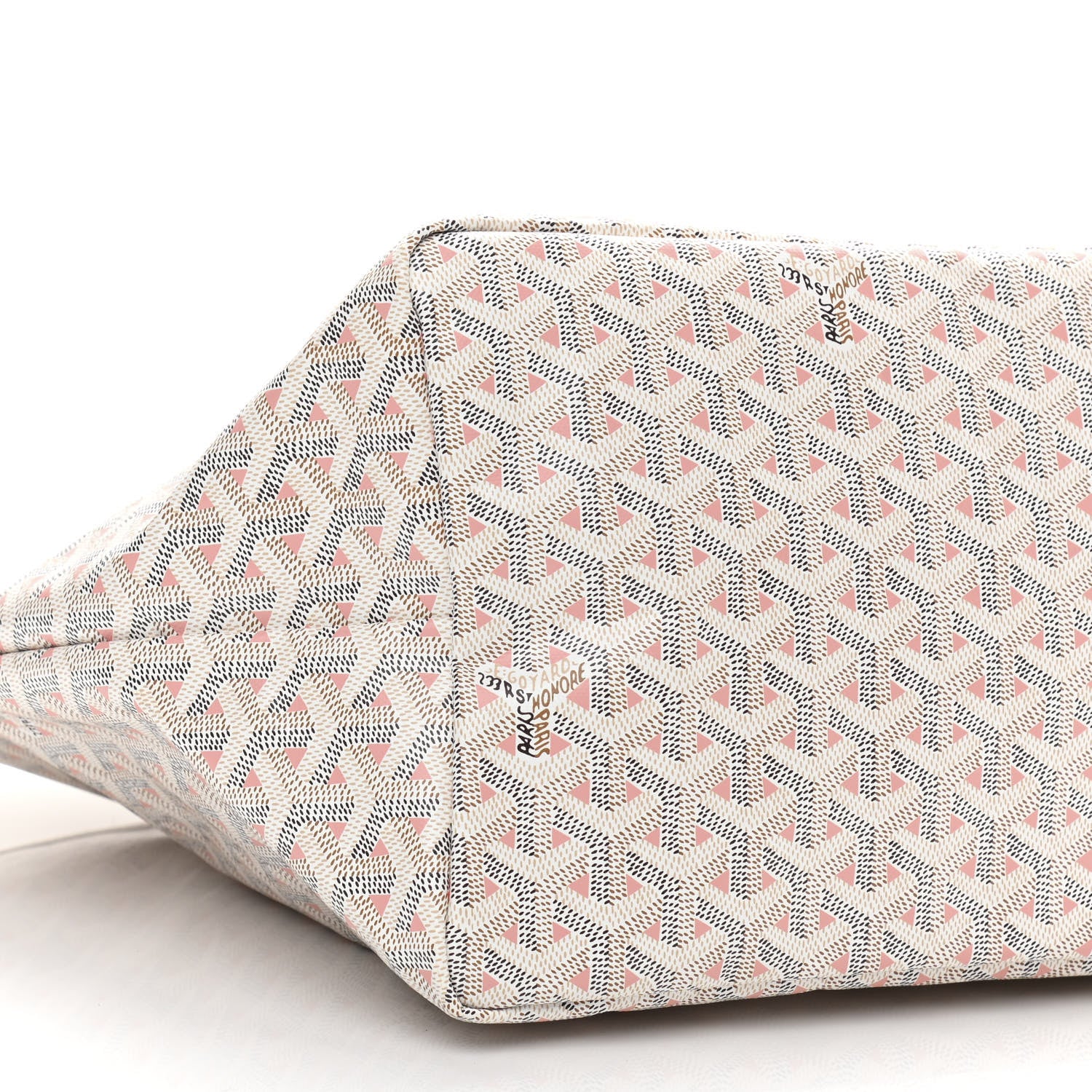 Goyard Goyardine Saint Louis Claire Voie GM White Pink 8 of 9